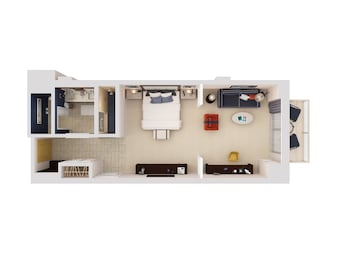 Suite, 1 King Bed, Accessible (Hearing)