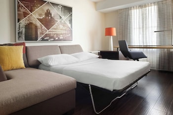 Studio, 1 Queen Bed with Sofa bed