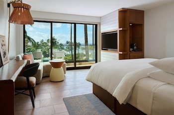 1 King Bed Partial Ocean View