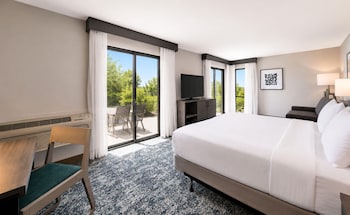 Suite, 1 King Bed with Sofa bed, Accessible, Microwave (Mobility & Hearing)