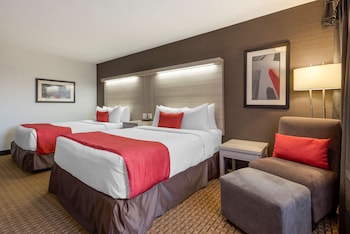 Standard Room, 2 Queen Beds, Non Smoking, Refrigerator & Microwave