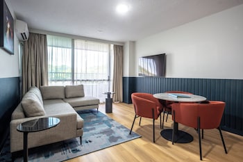 Suite, 1 King Bed, Balcony, Pool View