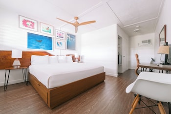 Room, 1 King Bed, Roll-in Shower, Poolside