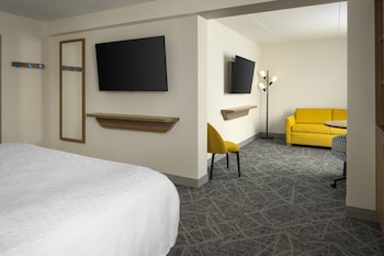 Suite, 1 King Bed with Sofa bed, Microwave