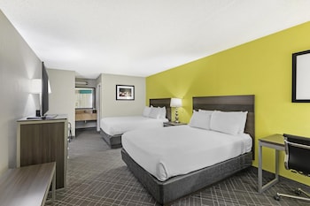 Standard Room, 2 Queen Beds, Non Smoking, Refrigerator & Microwave