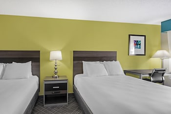 Standard Room, 2 Queen Beds, Non Smoking, Refrigerator & Microwave