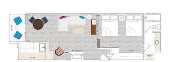 Premium Two Queen Suite with Balcony