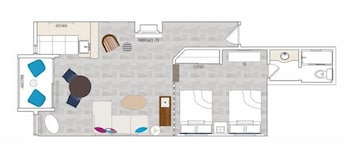 Signature Two Queen Suite, Top Floor with Balcony
