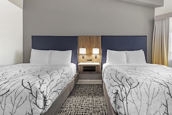 Standard Room, 2 Queen Beds, Non Smoking, Refrigerator & Microwave