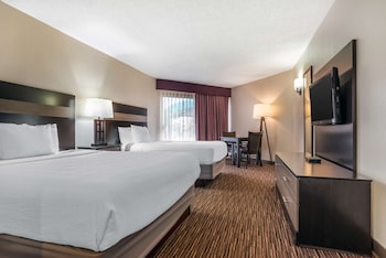 Standard Room, 2 Queen Beds, Non Smoking, Refrigerator & Microwave