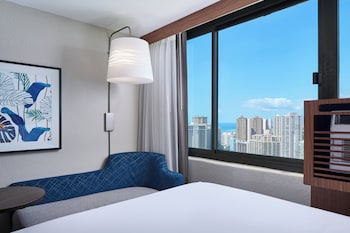 Standard Room, 2 Double Beds, Partial Ocean View