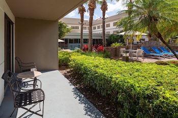Suite, 1 Bedroom,  King Bed, & Sofa Bed, Patio, Pool View