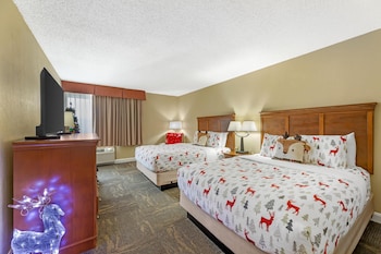 Standard Room, 2 Queen Beds, Non Smoking, Refrigerator & Microwave