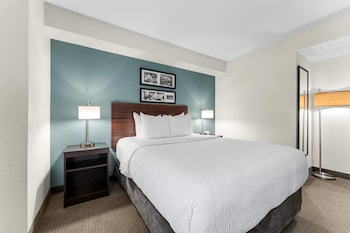 Accessible Room | 1 Queen Bed | Lowered Tub | Sleeps 2 | Free Breakfast