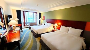 Family Room, 2 Double Beds (Parking for 1 vehicle included)