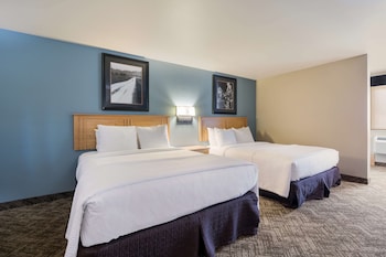 Standard Room, 2 Queen Beds, Non Smoking, Refrigerator & Microwave