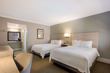 Standard Room, 2 Queen Beds, Non Smoking, Refrigerator & Microwave