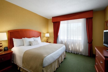 Suite, 1 King Bed with Sofa bed, Microwave, Corner