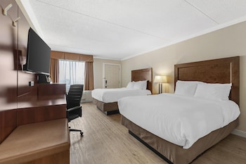 Standard Room, 2 Double Beds, Accessible, Refrigerator & Microwave (Walk-in Shower)