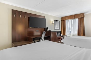 Standard Room, 2 Double Beds, Accessible, Refrigerator & Microwave (Walk-in Shower)