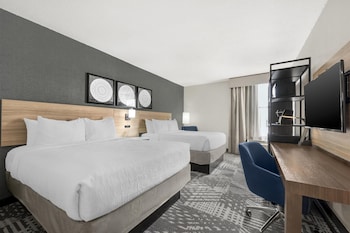 Standard Room, 2 Queen Beds, Non Smoking, Refrigerator & Microwave
