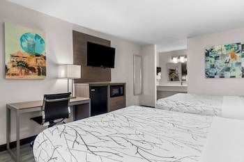 Standard Room, 2 Queen Beds, Non Smoking, Refrigerator & Microwave (Shower Only)