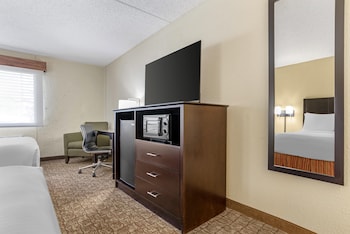 Standard Room, 2 Double Beds, Non Smoking, Refrigerator & Microwave