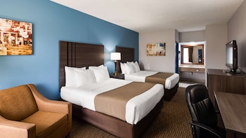 Standard Room, 2 Queen Beds, Non Smoking, Refrigerator & Microwave
