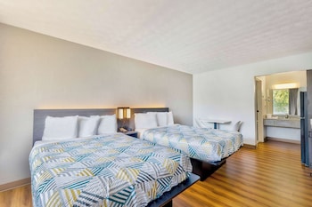 Deluxe Room, 2 Double Beds, Non Smoking, Refrigerator & Microwave