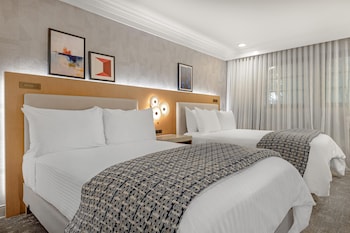 Standard Room, 2 Double Beds, Non Smoking, Refrigerator & Microwave