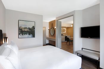 Suite, 1 King Bed with Sofa bed, Microwave