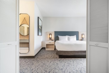 Suite, 1 King Bed with Sofa bed, Microwave