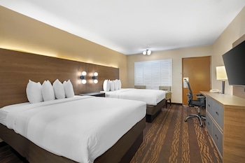 Standard Room, 2 Queen Beds, Non Smoking, Refrigerator & Microwave