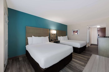 Standard Room, 2 Queen Beds, Non Smoking, Refrigerator & Microwave