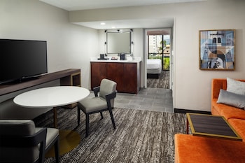 Suite, 2 Double Beds, Accessible, Microwave (Mobility and Hearing)