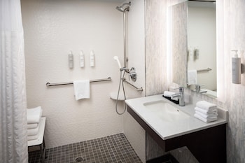 Suite, 1 King Bed, Accessible, Microwave (Mobility and Hearing)