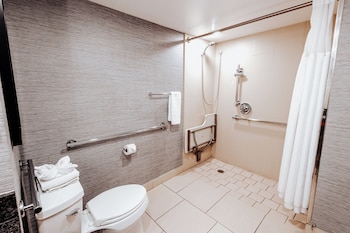Suite, 1 King Bed, Accessible (Mobility & Hearing, Roll-in Shower)