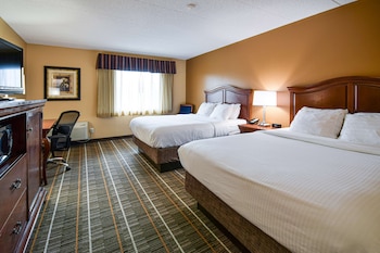 Standard Room, 2 Queen Beds, Non Smoking, Refrigerator & Microwave