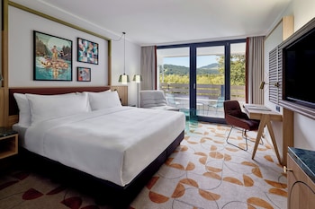 Double Room, 1 Bedroom, Balcony, Garden View