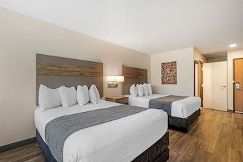 Standard Room, 2 Queen Beds, Non Smoking, Refrigerator & Microwave