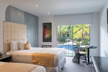 Superior Room, Multiple Beds, Balcony, Pool View