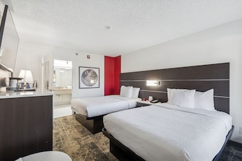 Room, 2 Double Beds, Mobility Accessible, Non Smoking (Roll-In Shower)