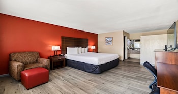 Standard Room, 1 King Bed, Non Smoking, Refrigerator & Microwave