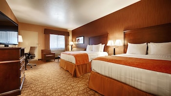 Standard Room, 2 Queen Beds, Non Smoking, Refrigerator & Microwave