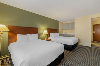 Standard Room, 2 Queen Beds, Non Smoking, Refrigerator & Microwave (Shower Only)