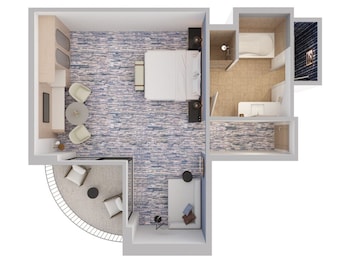 Room, 1 King Bed, Balcony (Corner)