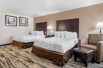 Standard Room, 2 Queen Beds, Non Smoking, Refrigerator & Microwave