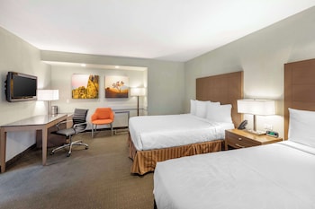 Standard Room, 2 Double Beds, Non Smoking, Refrigerator & Microwave