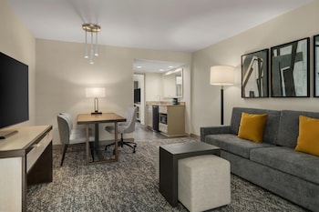 Suite, 1 King Bed with Sofa bed, Microwave