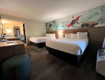 Standard Room, 2 Queen Beds, Non Smoking, Refrigerator & Microwave (Walk-in Shower;Theme Room)
